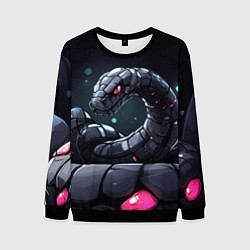 Свитшот мужской Cyber snake, цвет: 3D-черный