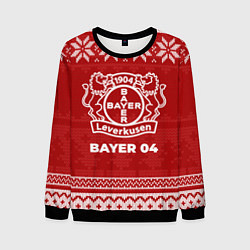 Свитшот мужской Новогодний Bayer 04, цвет: 3D-черный