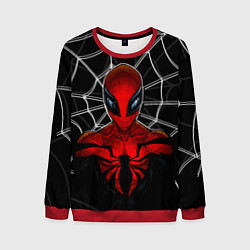 Свитшот мужской Человек паук игра, цвет: 3D-красный
