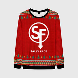 Свитшот мужской Sally Face new year, цвет: 3D-черный
