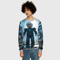 Свитшот мужской Роблокс электрический, цвет: 3D-меланж — фото 2