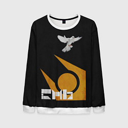 Свитшот мужской Город 17 - граффити, цвет: 3D-белый