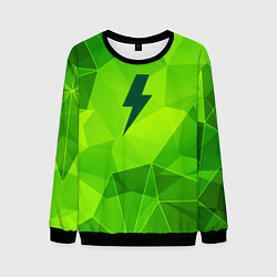 Свитшот мужской AC DC green poly, цвет: 3D-черный