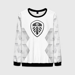 Свитшот мужской Leeds United white poly, цвет: 3D-черный