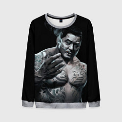 Свитшот мужской Ma Dong Seok - yakudza, цвет: 3D-меланж