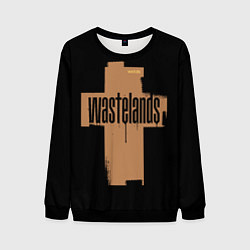 Свитшот мужской Гранжевый крест, цвет: 3D-черный