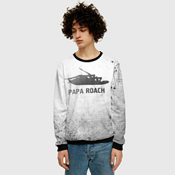 Свитшот мужской Papa Roach - white gradient, цвет: 3D-черный — фото 2