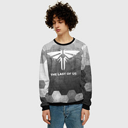 Свитшот мужской The Last Of Us - grey gradient, цвет: 3D-черный — фото 2