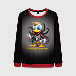 Свитшот мужской Venom-Duck-Trump joke, цвет: 3D-красный