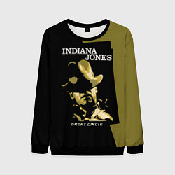 Свитшот мужской Indiana Jones and the Great Circle, цвет: 3D-черный