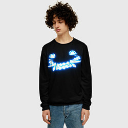 Свитшот мужской Улыбка демона, цвет: 3D-черный — фото 2