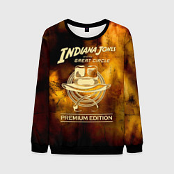 Свитшот мужской Indiana Jones and the Great Circle, цвет: 3D-черный