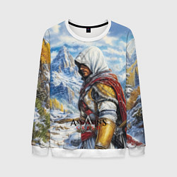 Свитшот мужской Assassins Creed winter, цвет: 3D-белый