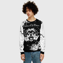 Свитшот мужской Children of Bodom рок пес, цвет: 3D-черный — фото 2