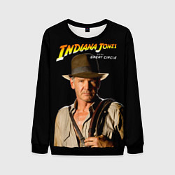 Свитшот мужской Indiana Jones and the Great Circle, цвет: 3D-черный