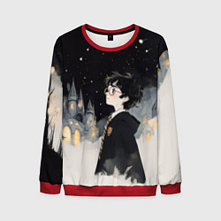 Мужской свитшот Гарри Поттер в черной мантии