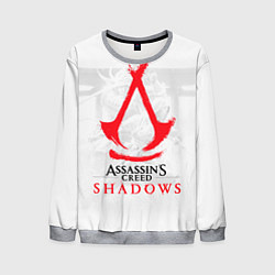Свитшот мужской Assassins Creed Shadows - samurai, цвет: 3D-меланж
