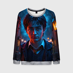 Свитшот мужской Гарри поттер в ночи, цвет: 3D-меланж