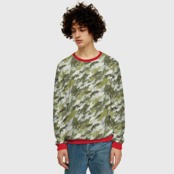 Свитшот мужской Пиксельный камуфляж, цвет: 3D-красный — фото 2