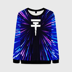 Свитшот мужской Tokio Hotel neon energy, цвет: 3D-черный