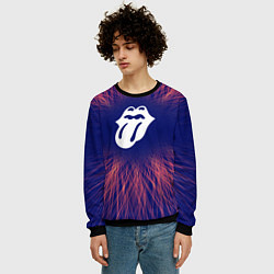 Свитшот мужской Rolling Stones red energy, цвет: 3D-черный — фото 2