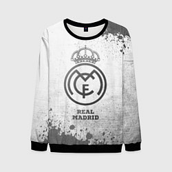 Свитшот мужской Real Madrid - white gradient, цвет: 3D-черный