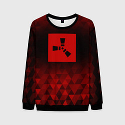 Свитшот мужской Rust red poly, цвет: 3D-черный