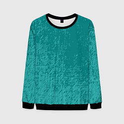 Мужской свитшот Джинс с потертостями-зеленый