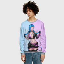 Свитшот мужской League of Legends - Jinx, цвет: 3D-меланж — фото 2