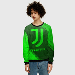 Свитшот мужской Juventus - green gradient, цвет: 3D-черный — фото 2