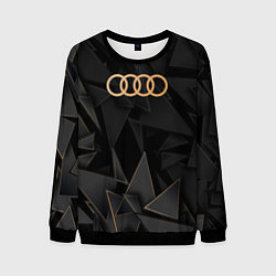Свитшот мужской Audi golden poly, цвет: 3D-черный