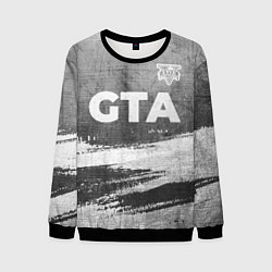 Свитшот мужской GTA - grey gradient посередине, цвет: 3D-черный