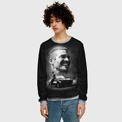 Свитшот мужской Пол Уокер, цвет: 3D-меланж — фото 2