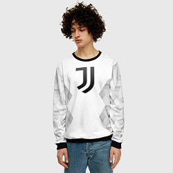 Свитшот мужской Juventus white poly, цвет: 3D-черный — фото 2