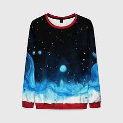 Мужской свитшот Синяя светящееся краска
