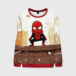 Свитшот мужской Мини человек-паук, цвет: 3D-красный