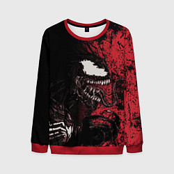 Мужской свитшот Веном на красном