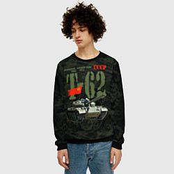 Свитшот мужской Советский средний танк Т-62, цвет: 3D-черный — фото 2