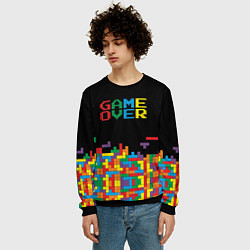 Свитшот мужской Game over, цвет: 3D-черный — фото 2