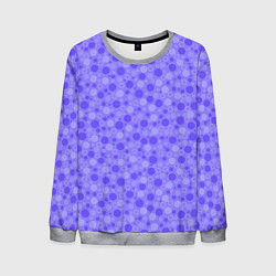 Свитшот мужской Фиолетовый сиреневый пузыри, цвет: 3D-меланж