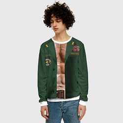 Свитшот мужской Рыболовные войска форма рэмбо-рыбака, цвет: 3D-белый — фото 2