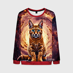 Свитшот мужской Каракет в космосе, цвет: 3D-красный
