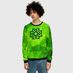 Свитшот мужской Breaking Benjamin green poly, цвет: 3D-черный — фото 2