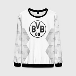 Свитшот мужской Borussia white poly, цвет: 3D-черный
