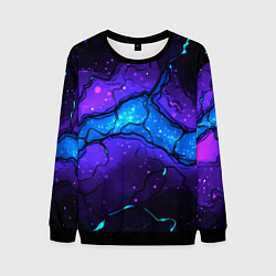 Мужской свитшот Синяя звездная полоса в плите текстура