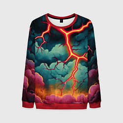 Мужской свитшот Молнии в виде разлома