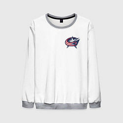 Свитшот мужской Columbus blue jackets - Sergey Bobrovsky, цвет: 3D-меланж