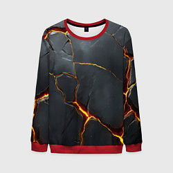 Мужской свитшот Серая текстура с золотым изломом