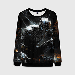 Свитшот мужской Человек-паук в черном костюме, цвет: 3D-черный