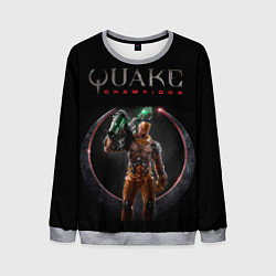 Свитшот мужской Quake champions - Visor, цвет: 3D-меланж